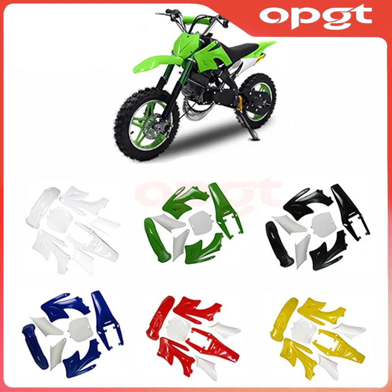 OPGT 1 set High Strength Plastic Fender Fairing Body Kits For Chinese 2 Stroke 47cc 49cc Apollo Orion Mini Dirt Bike Accessories