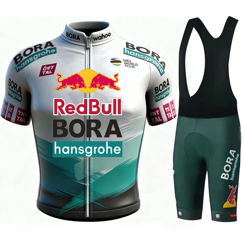 

Cycling Clothes Red Bull Mountain Bike Clothing Bib Shorts Pants Man Uniform Men Mtb Mens Sports Set Sportswear Triathlon Suit