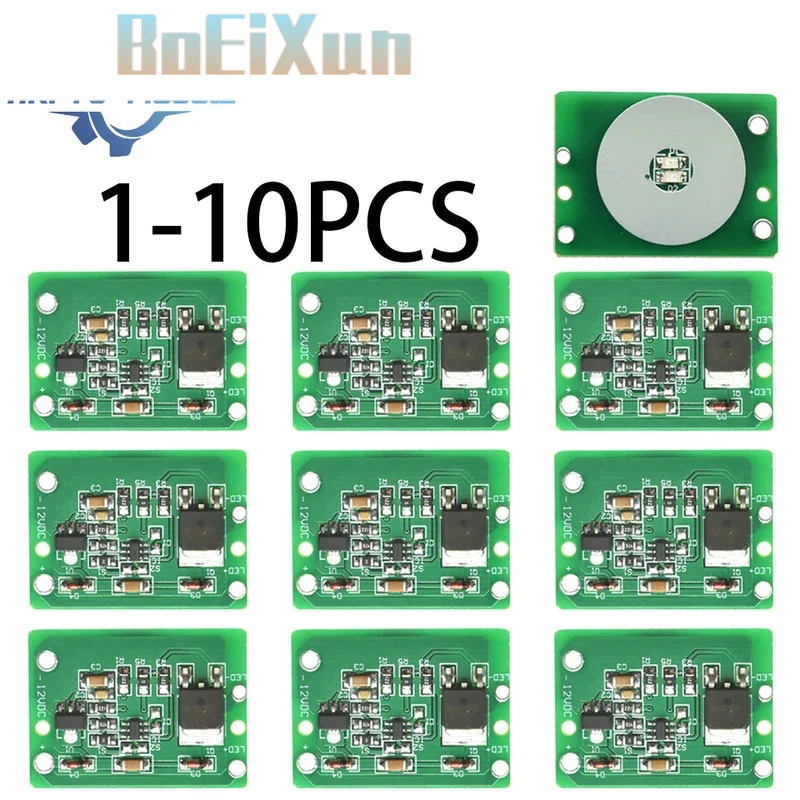 1-10pcs 12V Capacitive Touch Switch Module with Relay DC 6-20V TTP223 Latch/Jog Mode 3A Touch Sensor for Light Control