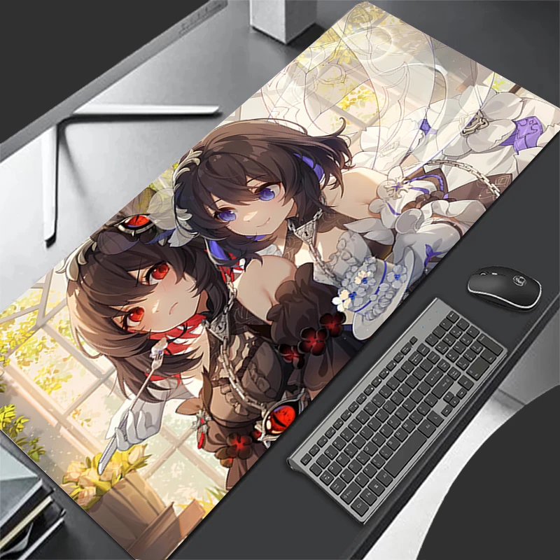 Mousepad Pattern Game Pad Rubber Mouse Pad H-honkai Impact 3 Accessories Desk Mat Non Slip Table Mat Gamer Cabinet Keyboard Pad