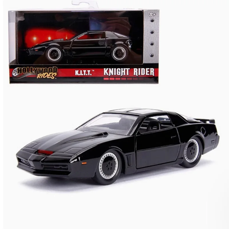 JADA Diecast Alloy 1/32 Knight Rider KITT 1982 Pontiac Firebird Sports Car Model Static Collection Decorated Holiday Gifts Toys