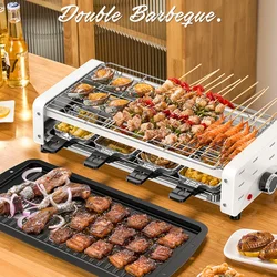 Electric Grill 1800W White Smokeless BBQ Home Indoor Grill Electric Detachable Bistecchiera Elettrica 그릴 электро гриль для кухни