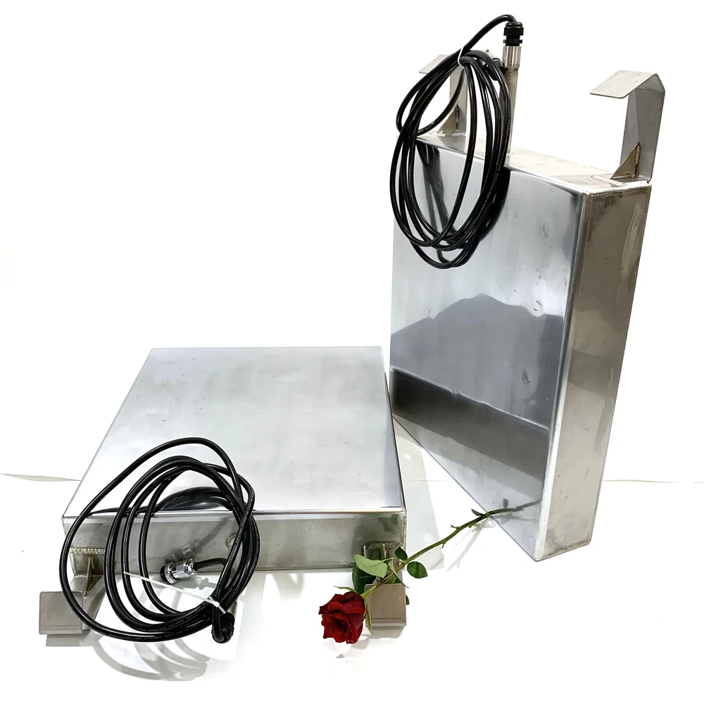 20khz Immersible Ultrasonic Transducer 600w Stainless Steel Box For Cleaning