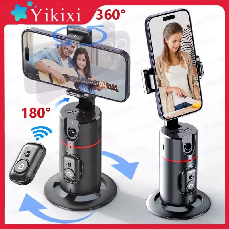 

360 ° Вращающийся стабилизатор подвеса для смартфона с автоматическим отслеживанием лиц и дистанционным управлением, держатель для телефона для потоковой передачи видео в видеоблогов