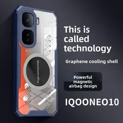 Graphene Heat Dissipation Transparent Case For VIVO iQOO NEO 10 Pro Magnetic Car Case