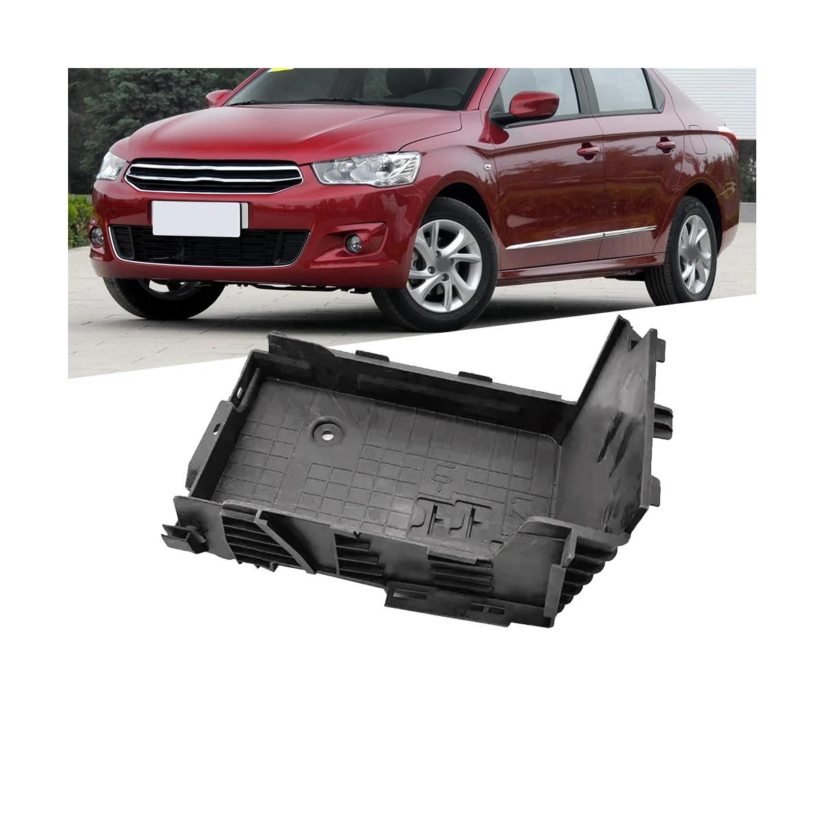 Car Battery Slot Lower Cover Protection 9676054080 for Peugeot 208 2008 301 Citroen C3 C-Elysee 2013-2020 Battery Shield