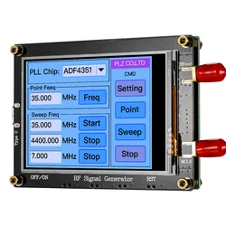 ADF4351 35M-4.4G RF Signal Generator Frequency Counter PLL Sweep Signal Source Module Touch Screen 2.2-4.4G fundamental wave