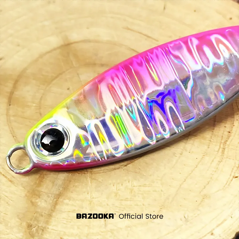 Bazooka-señuelo de pesca Jigging de Metal, anzuelo duro de hundimiento, VIB, cuchara biónica, barco de agua salada, atún Kevlar, lubina, hielo, conjunto de invierno