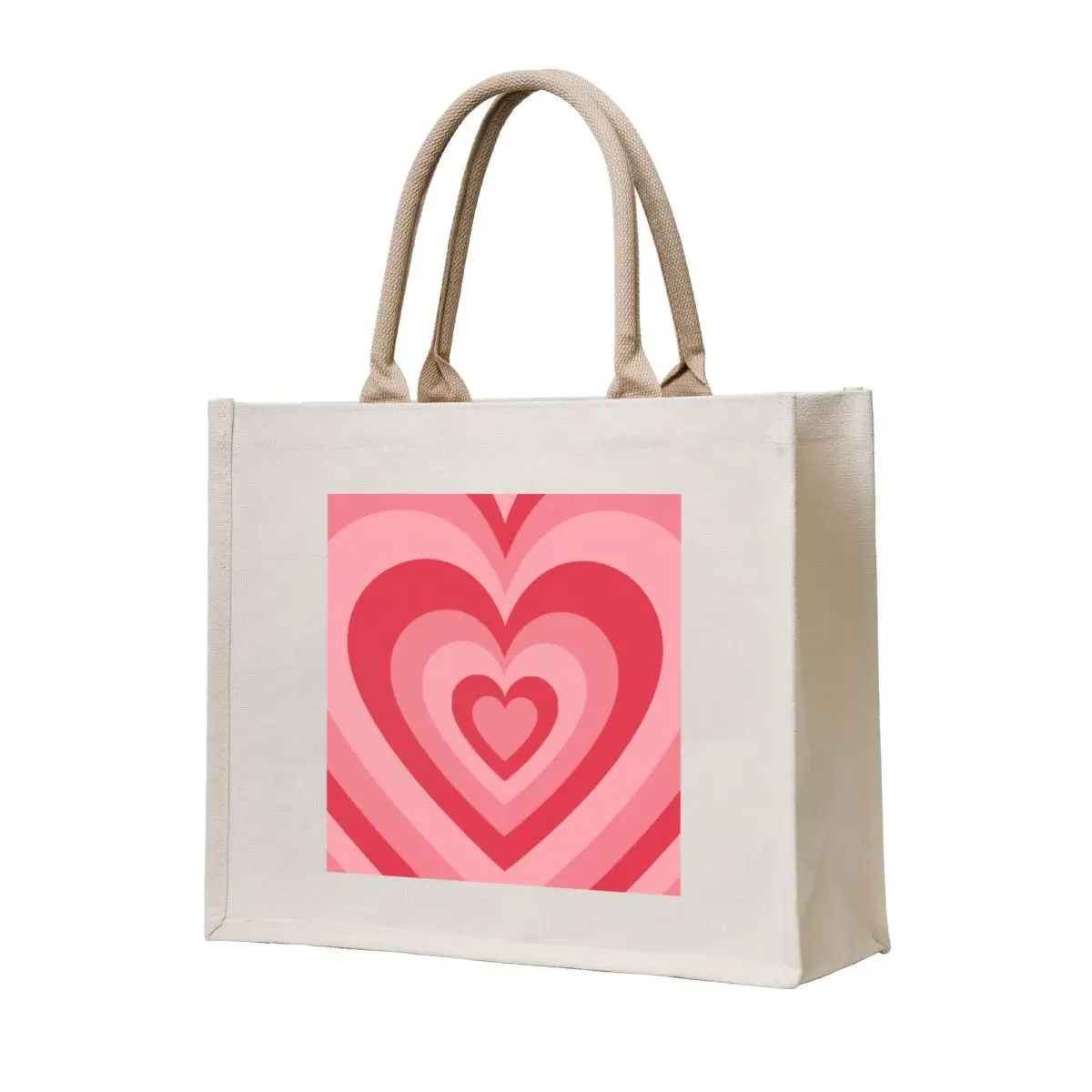 

pink + red retro heart Tote Bag the tote bag sacs de shopping Big bag women Gift