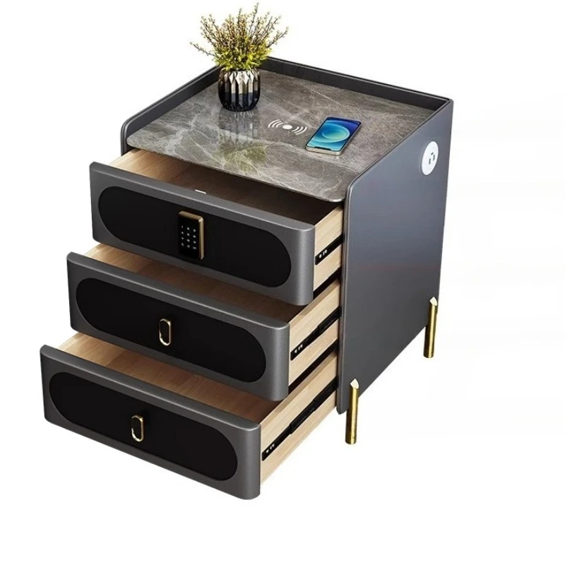 مقابض أوروبية منضدة شاحن تخزين أدراج زجاجية منضدة لغرفة النوم ملحقات أثاث غرفة النوم #6