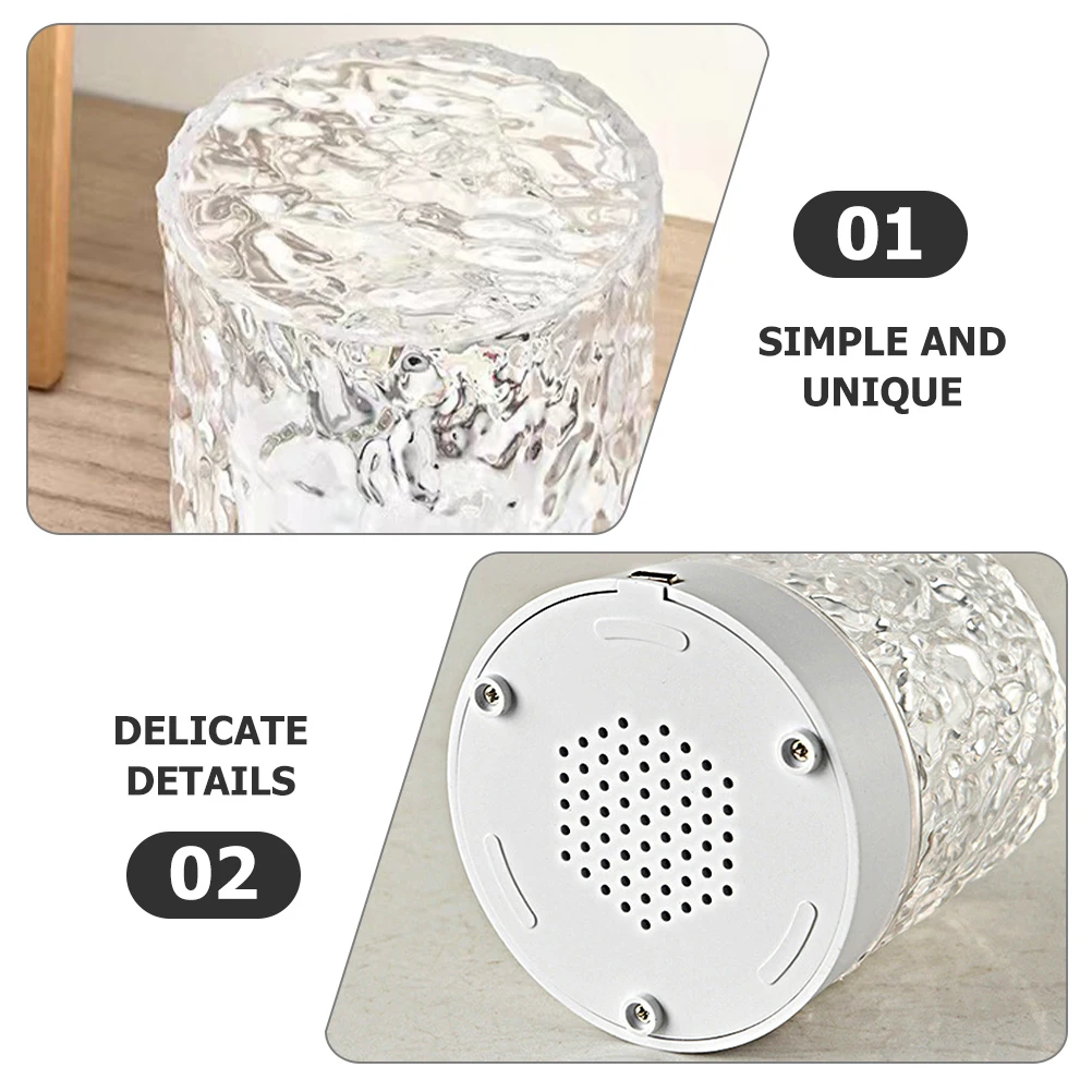

Modern Unique Table Usb Desk For Bedroom Home Decor Small Countertop Acrylic Material Romantic Atmosphere Light Small Table Lamp