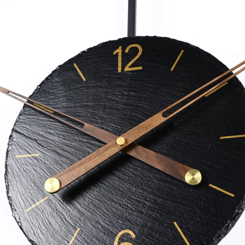 New Simple Luxury Wall Clock Italian Style Creative Art Clock Swing Living Room Sofa Background Wall Home Decor Wall Hanging