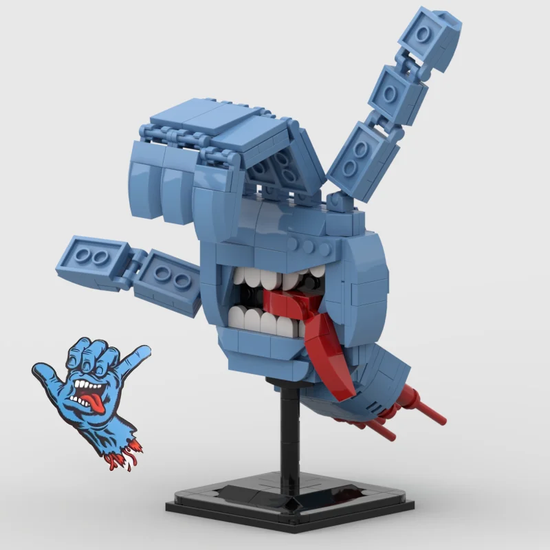 

*Крекчающаяся рука Санта-Крус* 240+шт. Набор кирпичей из блоков MOC «сделай сам»