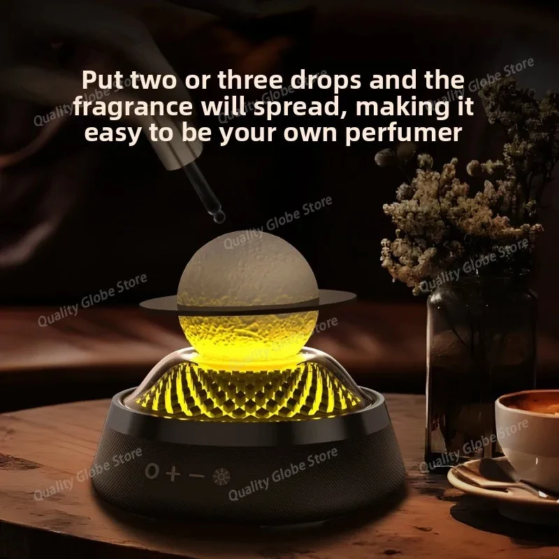 New 3-in-1 USB Rechargeable Aroma Diffuser Station Portable Ambient Light Wireless Stereo Sound Fixture