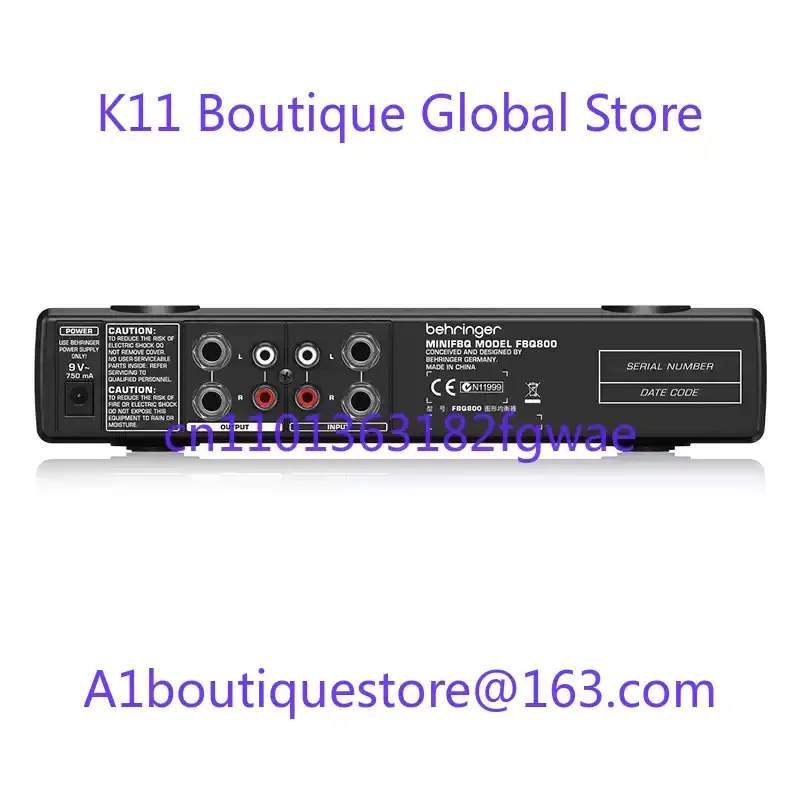 

FBQ800 Compact 9-Band Graphical EQ EQ, Feedback Suppressor, Anti-Howl Processor