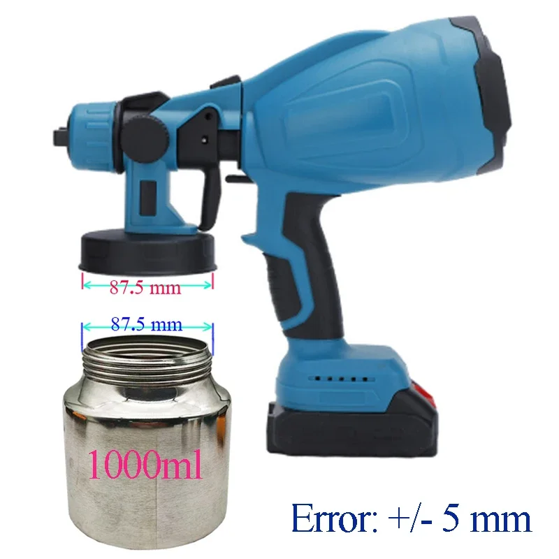 1000ml Spray Gun Spare Parts Accessories Paint Sprayers Bucket Stainless Steel Can Container Repair Window Wall House Bathroom