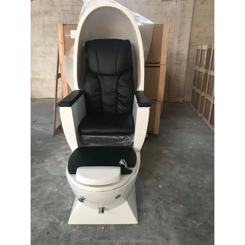 high quality Hot Sale White Modern Pipels Foot Massage Manre High Back Throne King Kids Pedre Spa Chair Station view 5