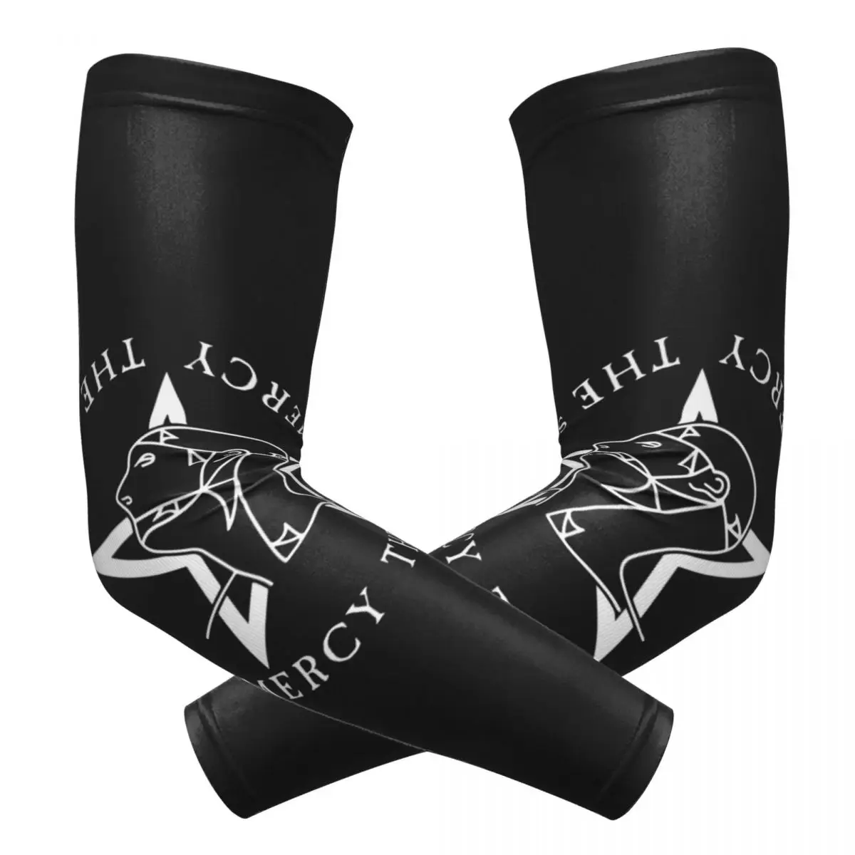 

Круглый текстовый логотип, гот, сестры милосердия, уличные рукава, защита от солнца и ультрафиолета, летние велосипедные татуировки, рукава