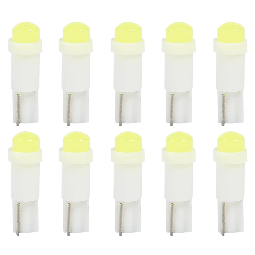 

10 шт. T5 3D COB светодиодный автомобильный приборный светильник, лампа для чтения, клиновые лампы, энергосбережение и защита окружающей среды