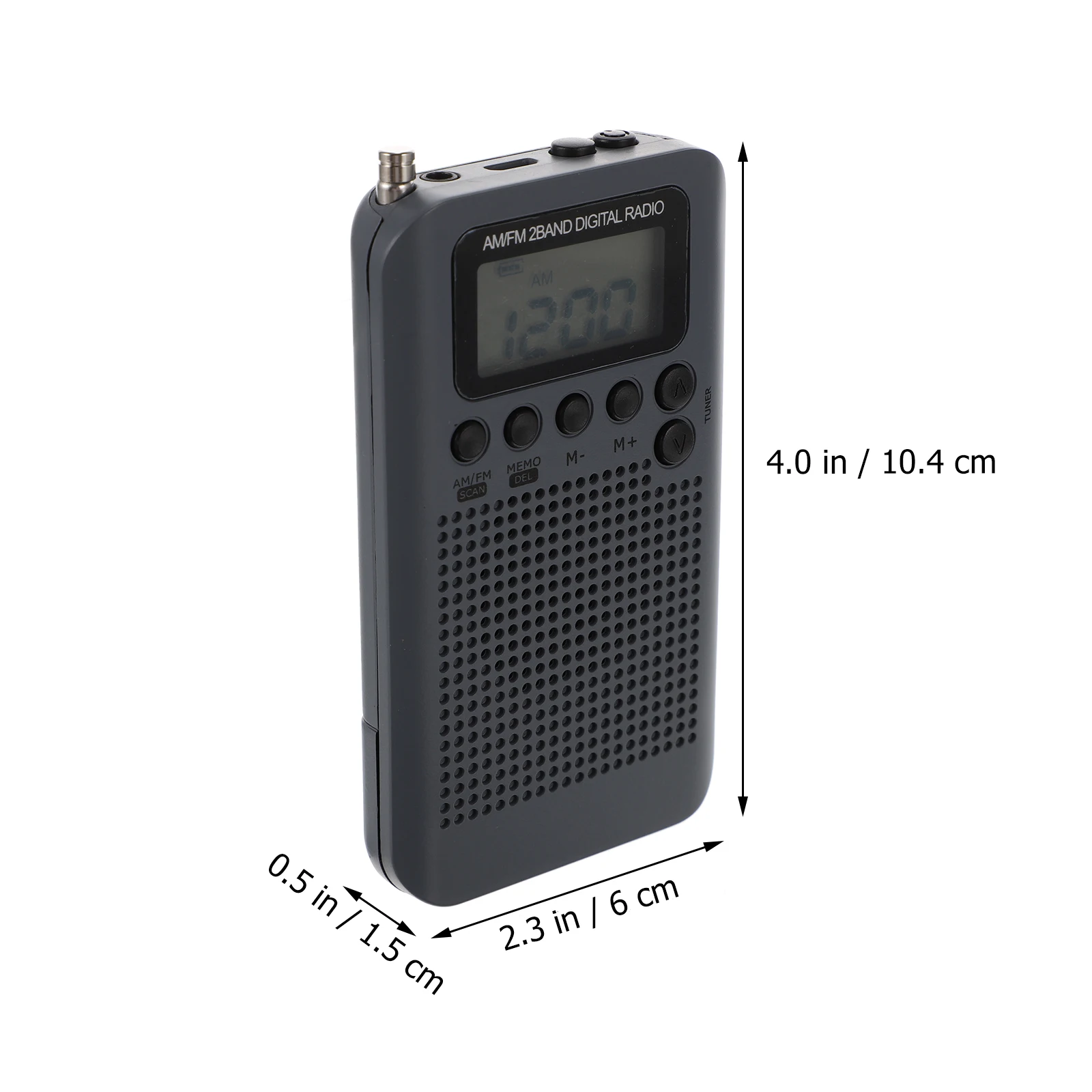 

Portable Speaker Radio With Rechargeable Mini AM/FM Stereo Tuning External Speaker Pocket Radio