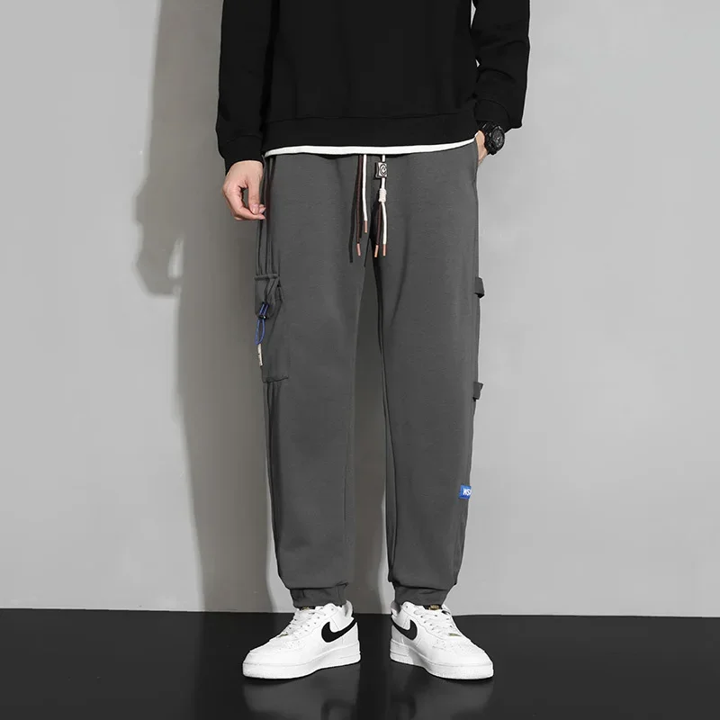 6XL 10XL حجم كبير السراويل الرجال كبيرة وطويلة الرجال Sweatpants واسعة الساق بنطال رياضي الرجال الشارع الشهير الهيب هوب الرباط مضلع القاع