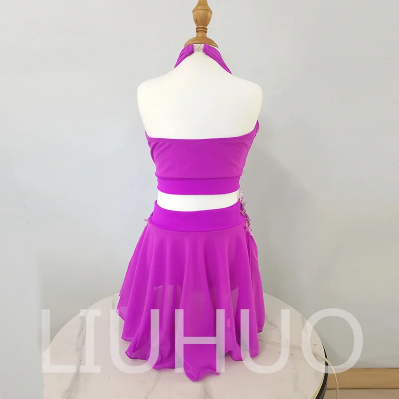 LIUHUO Lyrical Dancing Dress for Performance Color Pole Skirt Factory Customize BD3529