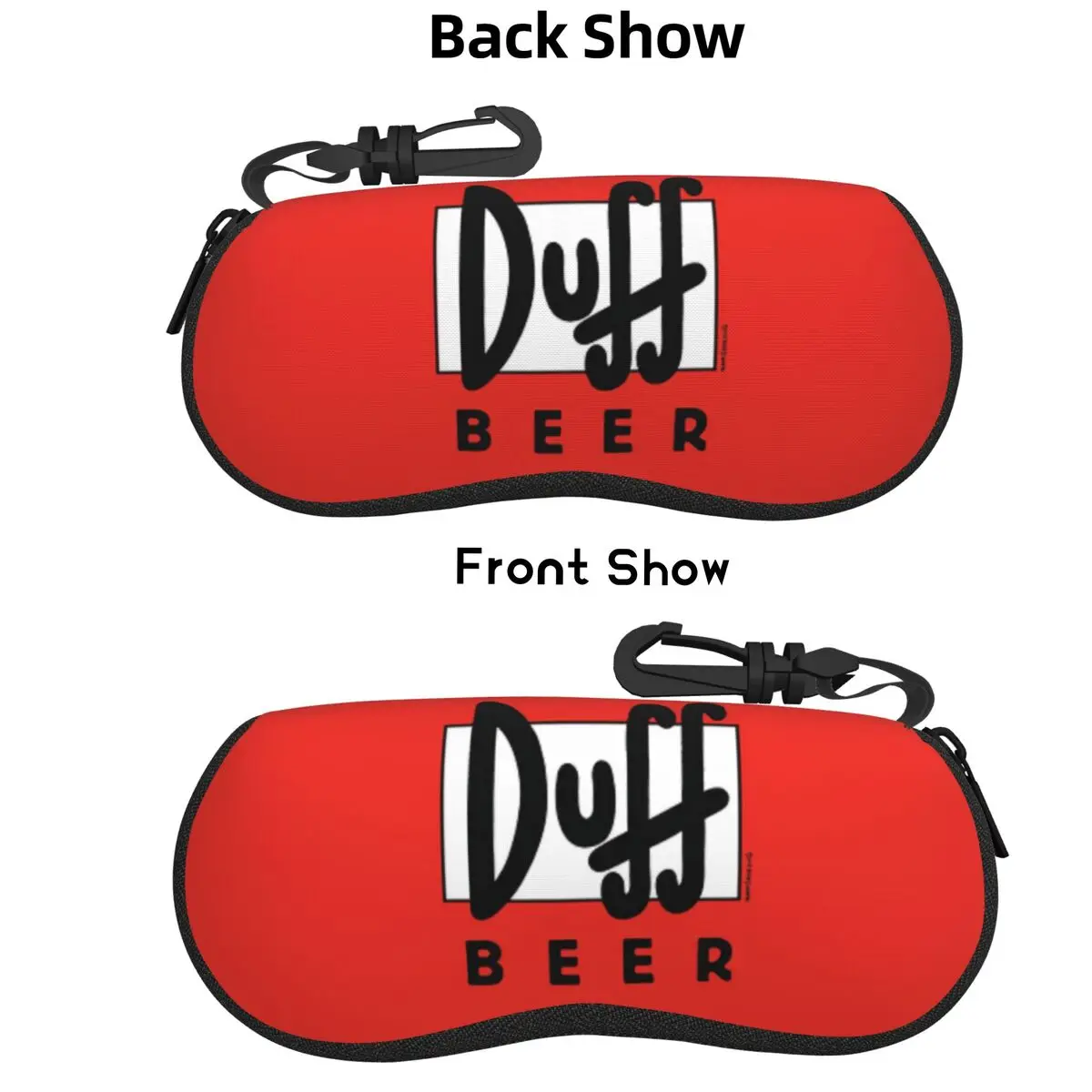 

Duff Beer Shell Glasses Case Portable Sunglasses Box Women Men Soft Eyeglass Bag Pouch