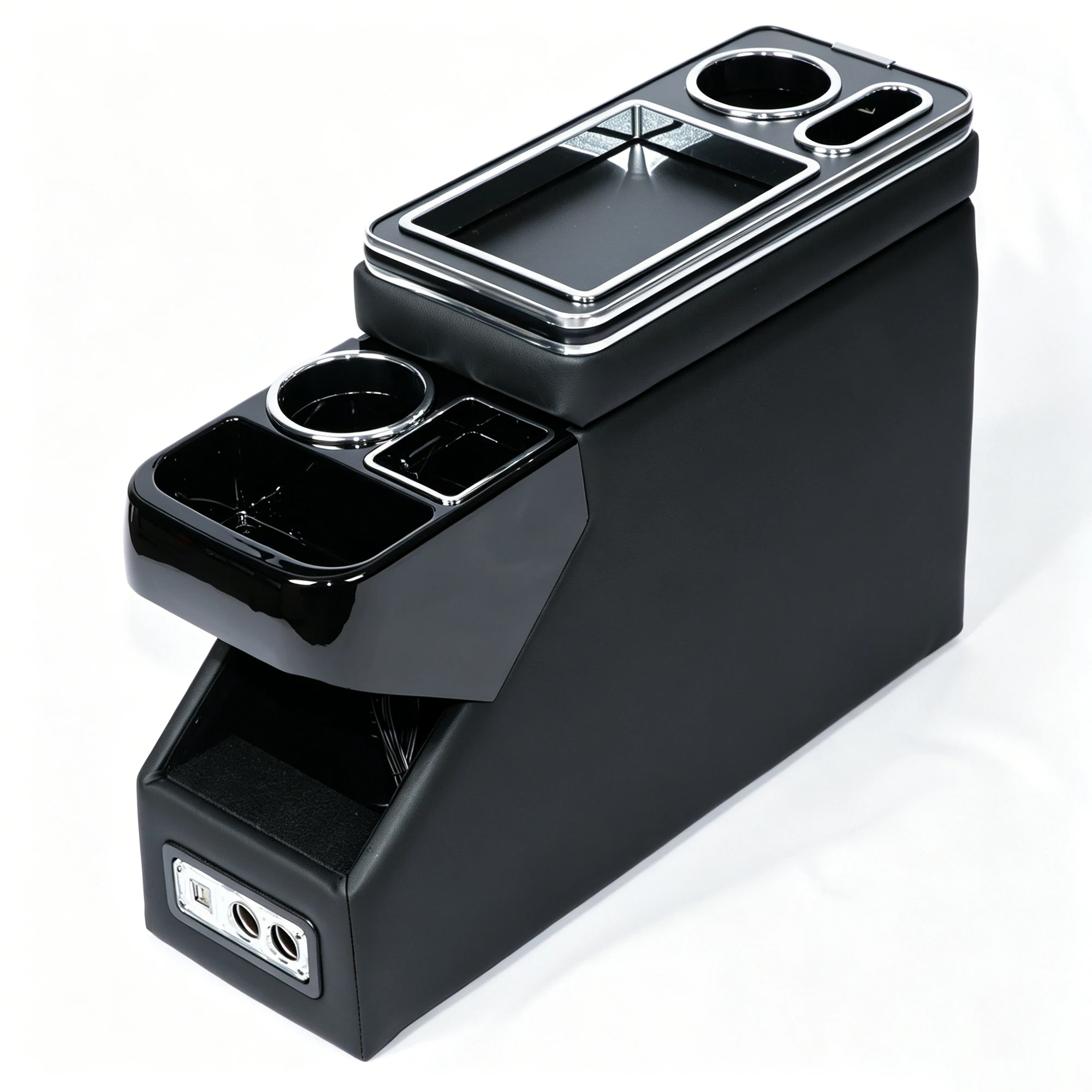 center-console-between-seat-organizer-for-minivans-suvs-cup-holders-armrest-box-for-middle-van-floor-console-organizer
