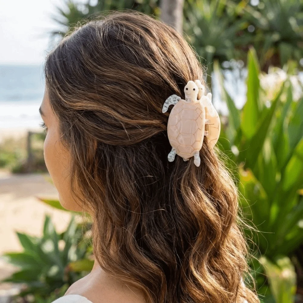 

Fashion Acetic Acid Acetate Turtle Hair Claw Sea Creature Cartoon Animal Hair Clip Ocean Series Grab Clip Big Shark Clip Female