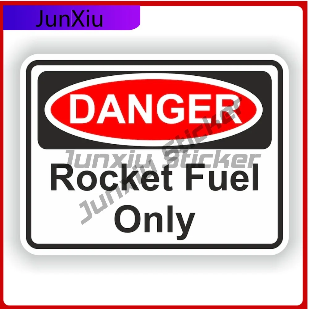

Danger Rocket Fuel Only Square Warning Sticker Personalized Car Bumper Camper Sun Motorcycle Decals Scratch Cover Sticker Access