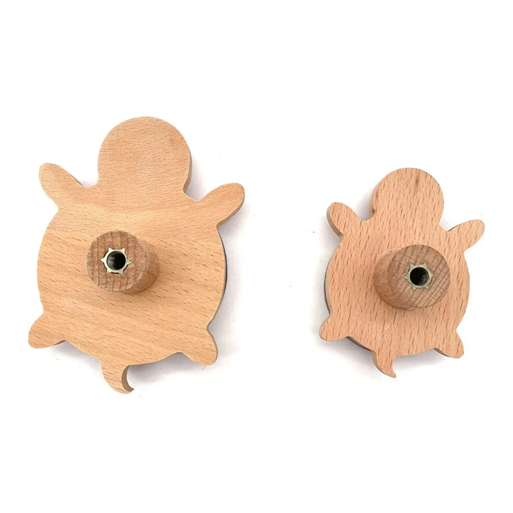 Wooden Turtle Wall Hooks Unique Clothes Rack Animal Towel Hooks Decorative Key Racks Wallet Clothes Hanger Clothes Hat Bag Hooks