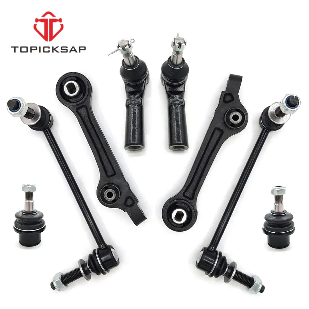 TOPICKSAP Front Rearward Lower Control Arm Stabilizer Sway Bar End Link Suspension Kits for Chrysler 300 Dodge Charger 2011 - 19