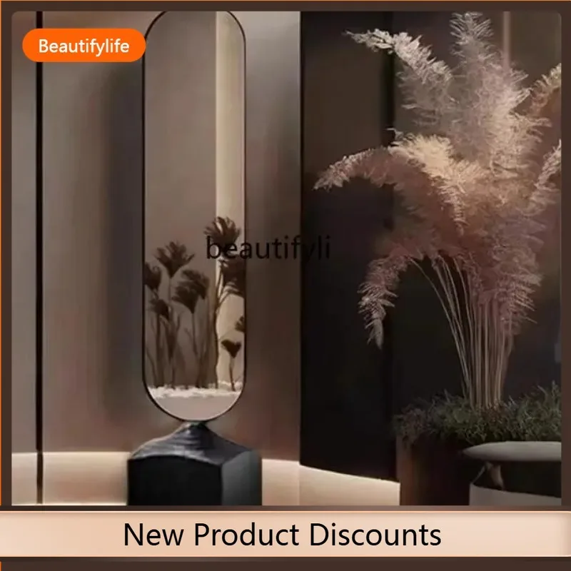 

F109 Full-length mirror floor-to-ceiling household living room bedroom, rotatable fitting mirror