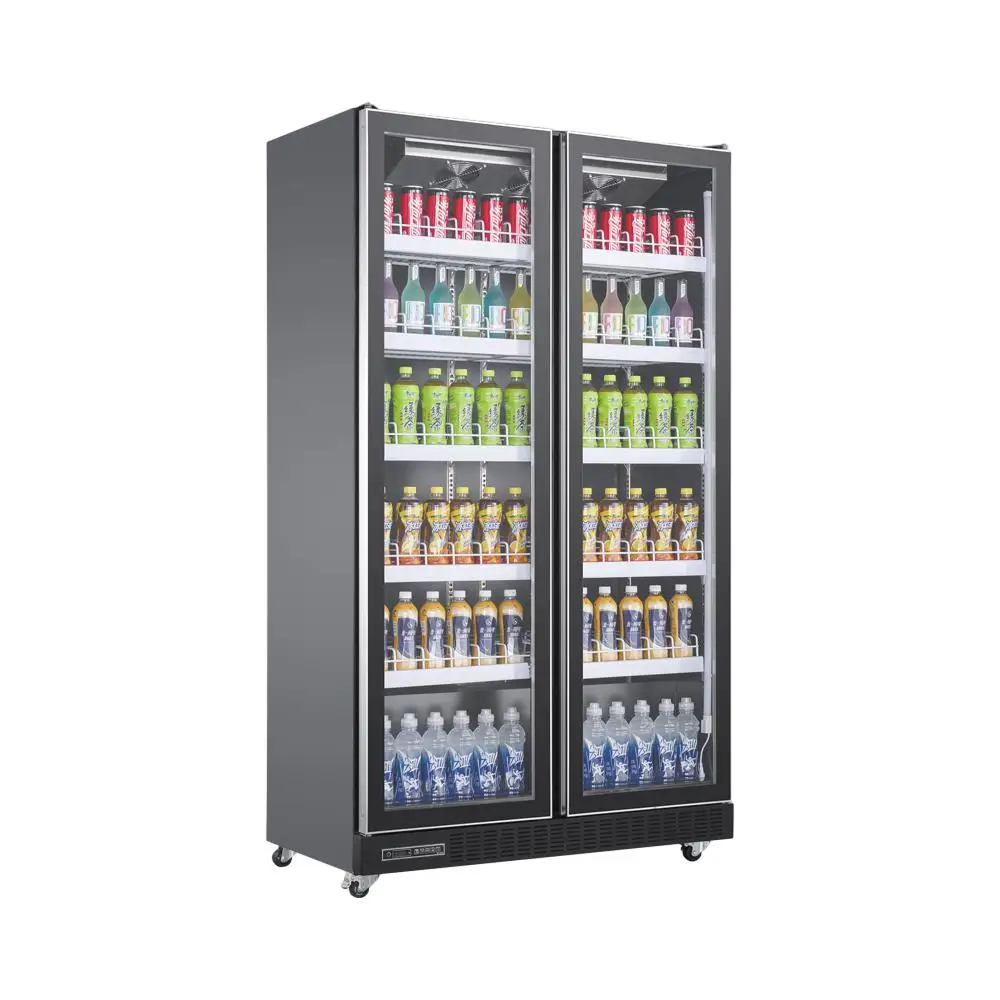 

Two Door Upright Freezers Commercial Movable Commercial Cooler Fridge Stainless Steel Refrigerator Manufacturer