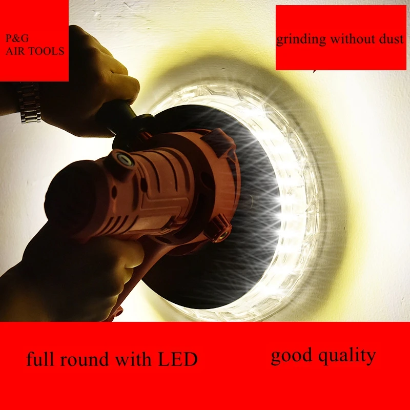 220V Dust-free Wall Polisher Painter's Tools Self-cleaning Hand-held Sander Tool Polishing Machine