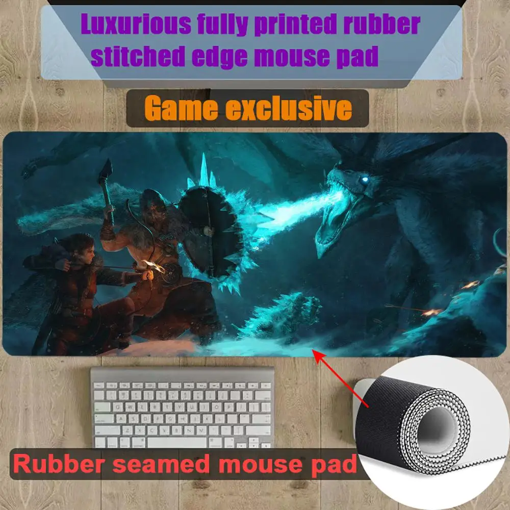 

Mouse Pad Gamer Gaming Rubber Seamed V-Valheim-M Mouse Pad Accessories Desk Keyboard Pad Computer Laptop