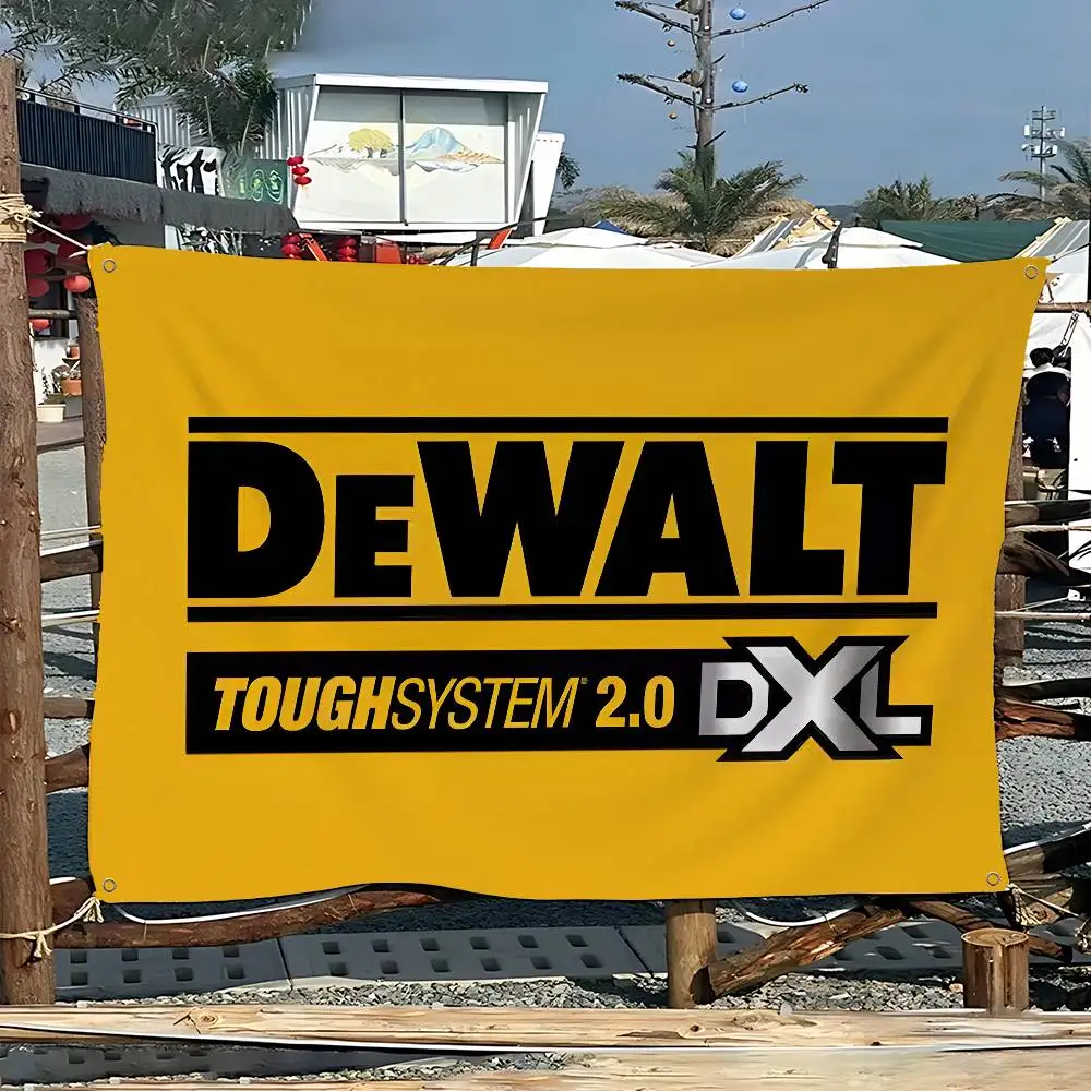 D-Dewalts Logo Large Size Shop Art Promotion Advertising Booth Flag Hanging Banners