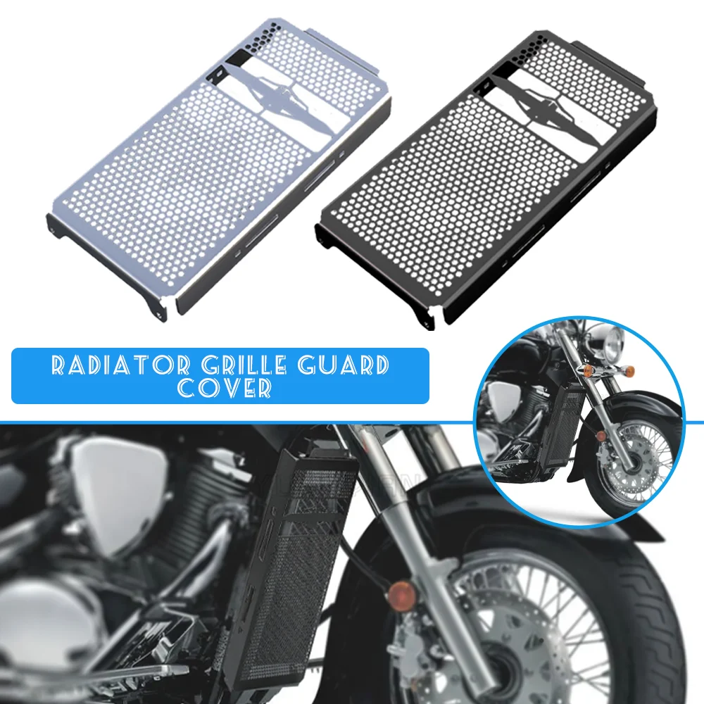 

Thicken Inlay Chrome Grill Cover Guard Protector Radiator Motorcycle For Suzuki VZ800 Boulevard C50 M50 Intruder VL800 Volusia