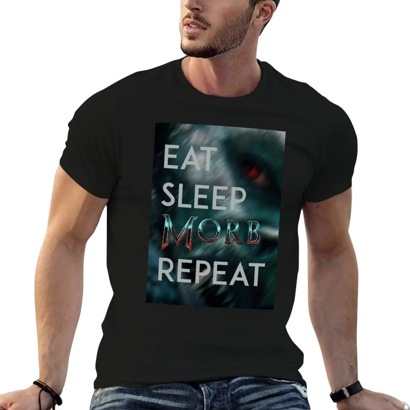 

Morbius - Eat Sleep Morb Repeat T-Shirt t shirts for man graphic tees t shirt man plain T-Shirt
