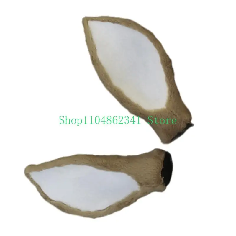 

5asd Handmade Hairhoop Making Kits Plush Fawn Ear for Craft Headband Craft Hairhoop Accessories Costume Headpiece Garment
