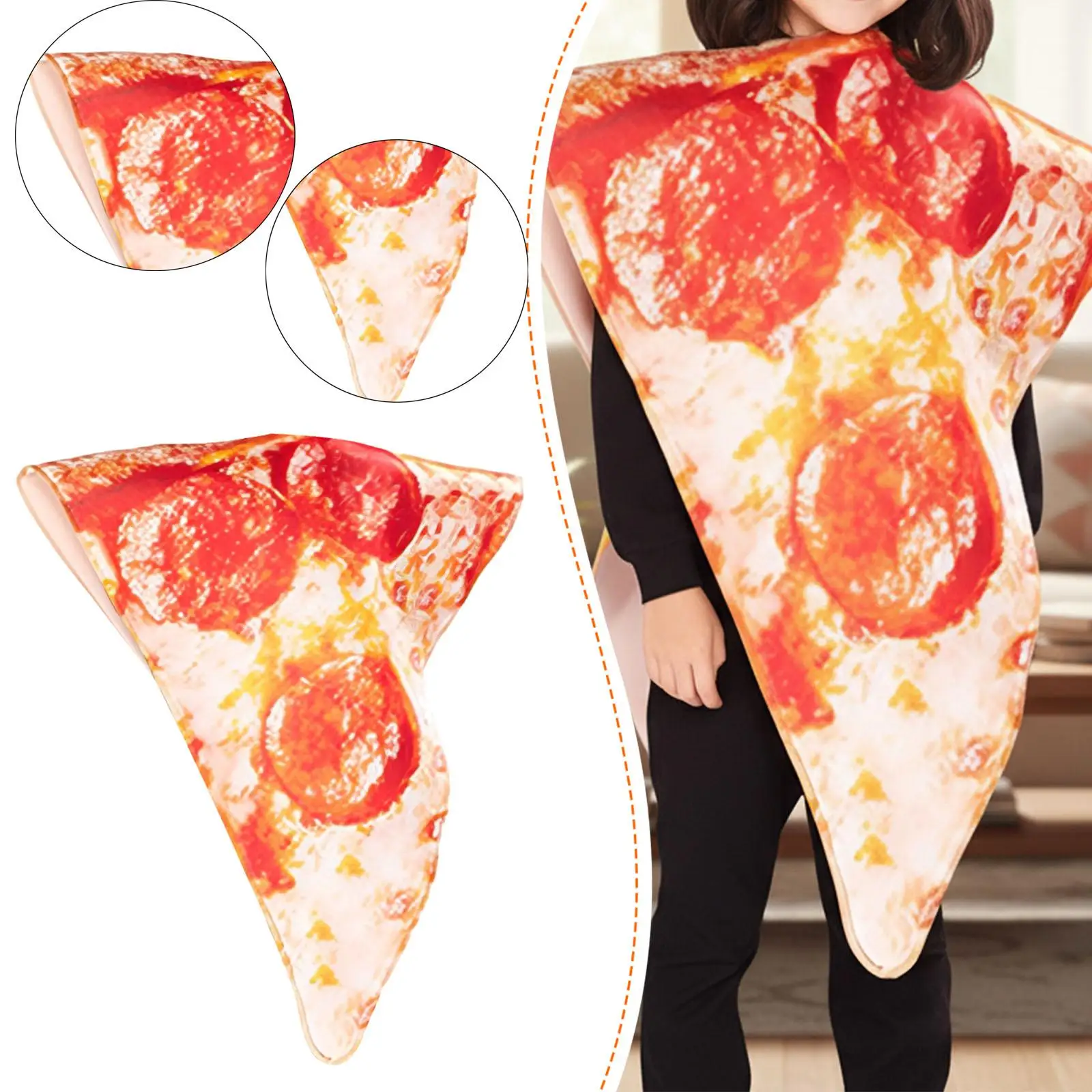 

Kids Halloween Pizza Costume Funny Food Costume for Role Play Performance