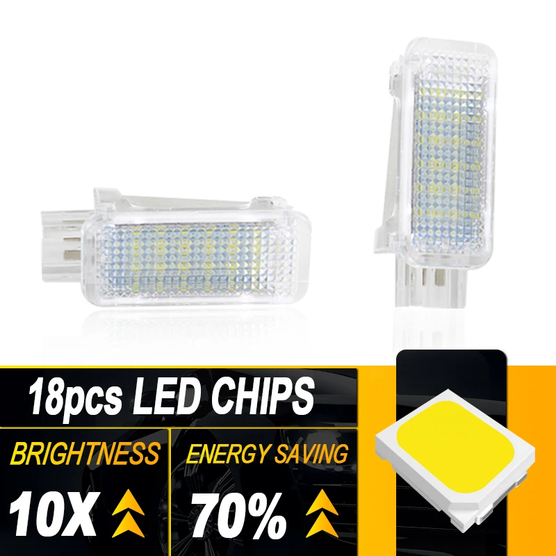 2 قطعة LED سيارة إضاءة صندوق السيارة السيارات التمهيد مصباح داخلي لشركة فولكس فاجن جولف 4/5/6 تيجوان باسات/جيتا 987 بوكستر كايمان 997 911 كاريرا كايين
