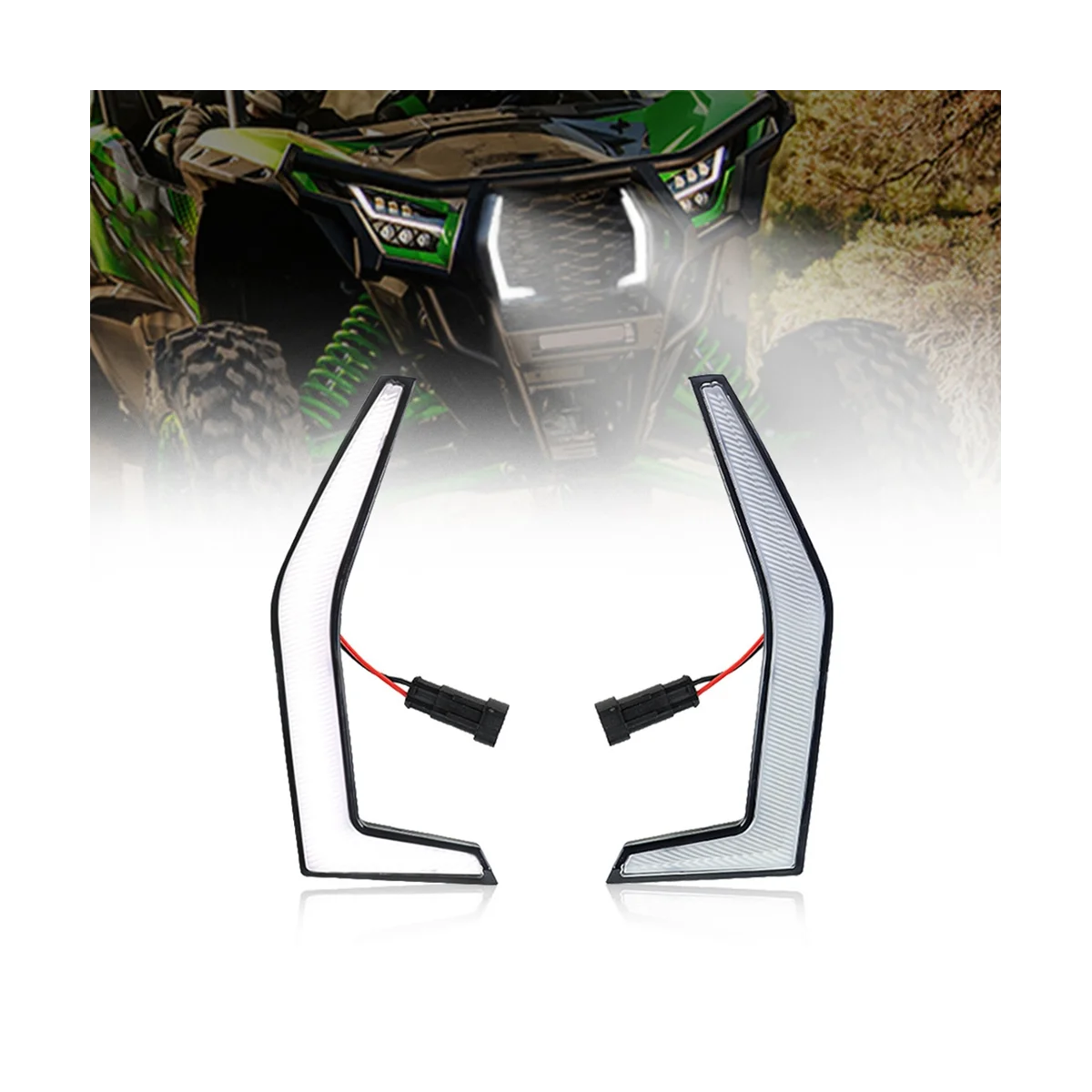 Luces de circulación diurna LED delanteras de alta calidad para Kawasaki Teryx KRX 1000 2020 2021 2022