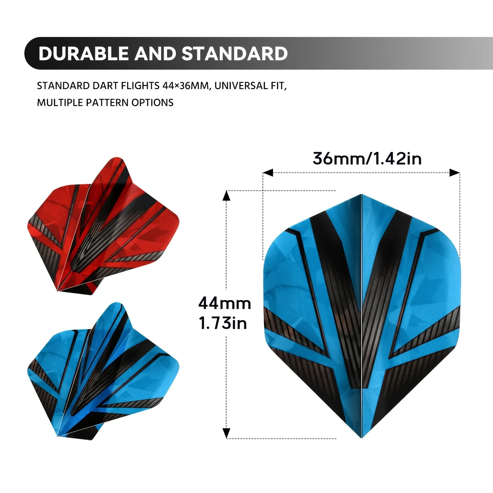 6pcs Laser Dart Flights Set - Universal Fit And Eye-Catching Design for Enhanced Dart Performance
