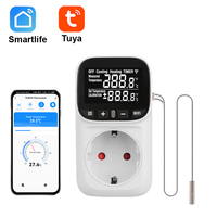 Tuya Digital Temperature Controller Socket Thermostat 16A EU Plug With Timer Switch Heating Cooling For Refrigerator Aquaculture
