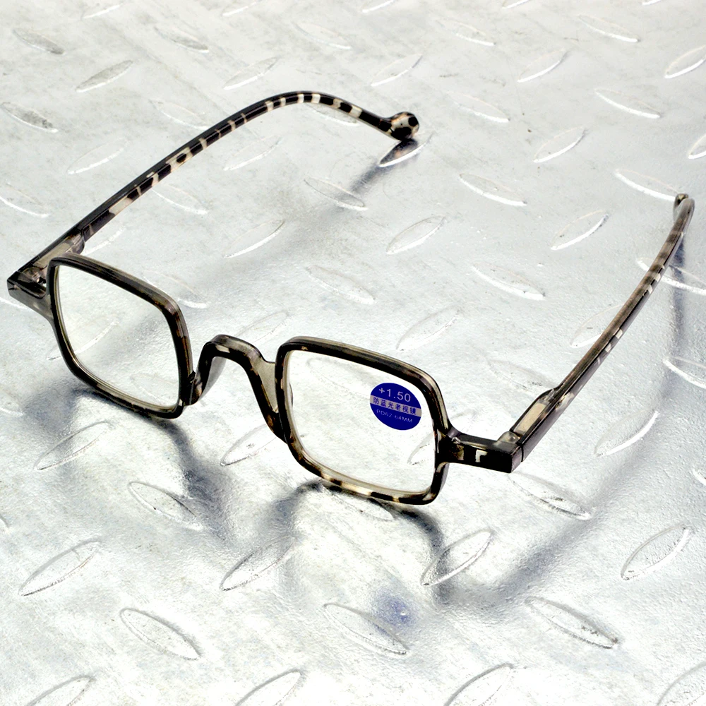 Retro Square Type Leopard Aspherical Anti Fatigue and Ray Multilayer Coating Men Women Reading Glasses +0.75 To +4