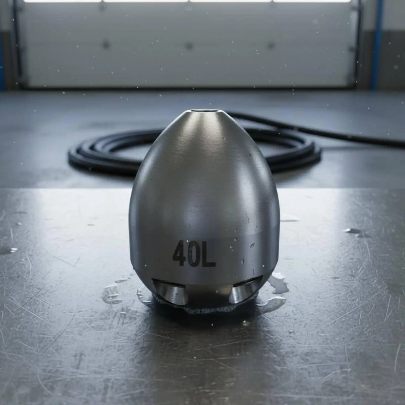 Egg-Shaped Drain Cleaning Nozzle Hot Water Compatible Stainless Steel Sewer