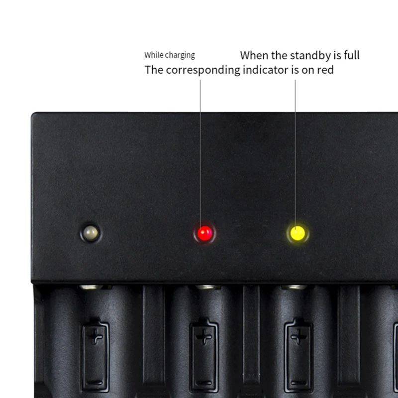شاحن بطارية ذكي 4Bay يوميًا 18650، شاحن عالمي لمصابيح ليثيوم 3.7 فولت ومصباح أمامي 18650 بطاريات قابلة للشحن