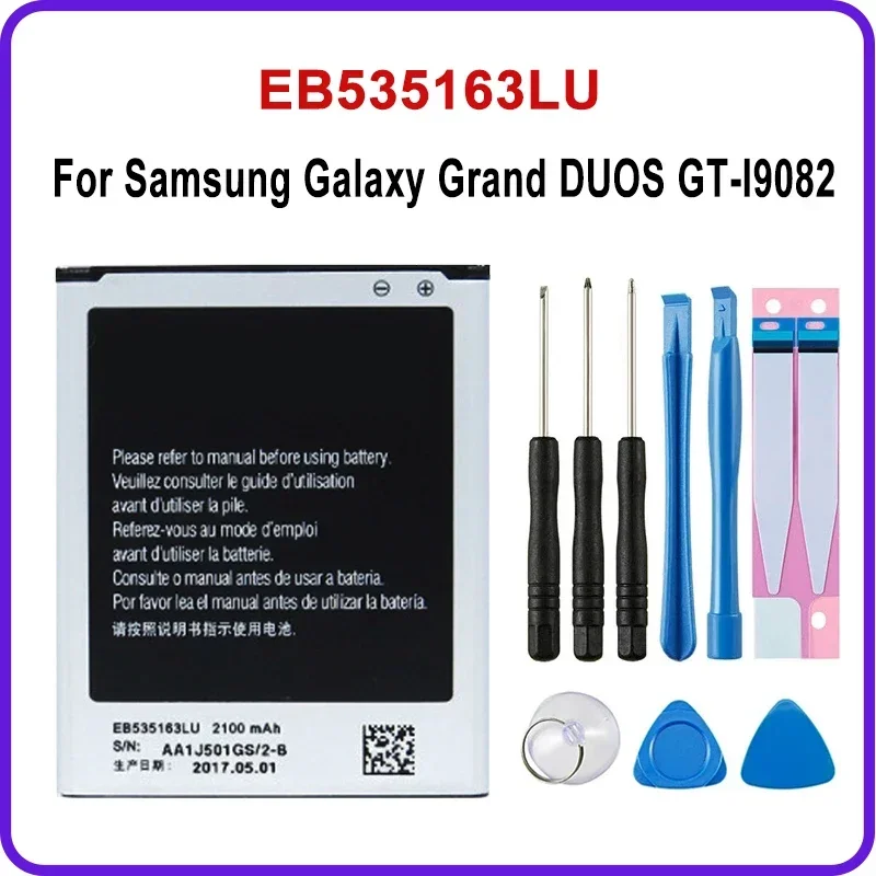 EB535163LU 2100mAh Battery For Samsung Galaxy Grand DUOS GT-I9082 G9082 I9080 I879 I9118 I9060 I9082 Batteries Batteria