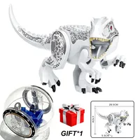 Jurassic World Building Blocks Dinosaurs Figures Bricks With Escape Gyrosphere Tyrannosaurus Indominus I-Rex Assemble Kids Toys
